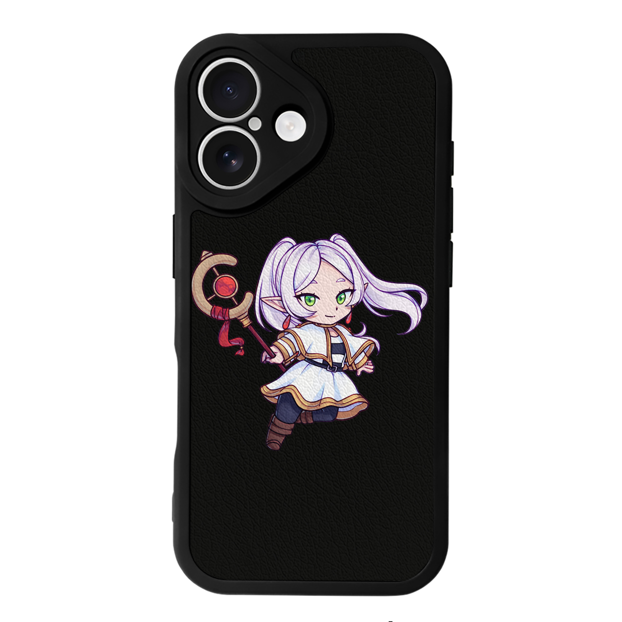 （画像用） 葬送のフリーレン Frieren 【iPhone 16シリーズ対応】シリコンスマホケース（レザー調） 材質：シリコン